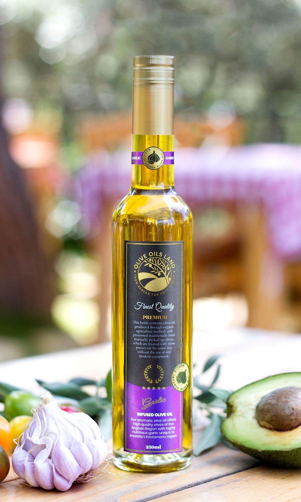 GARLIC FLAVOURED – INFUSED OLIVE OIL